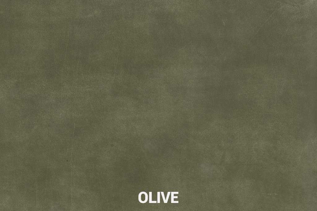 Kleurstaal Geschuurd leer Olive