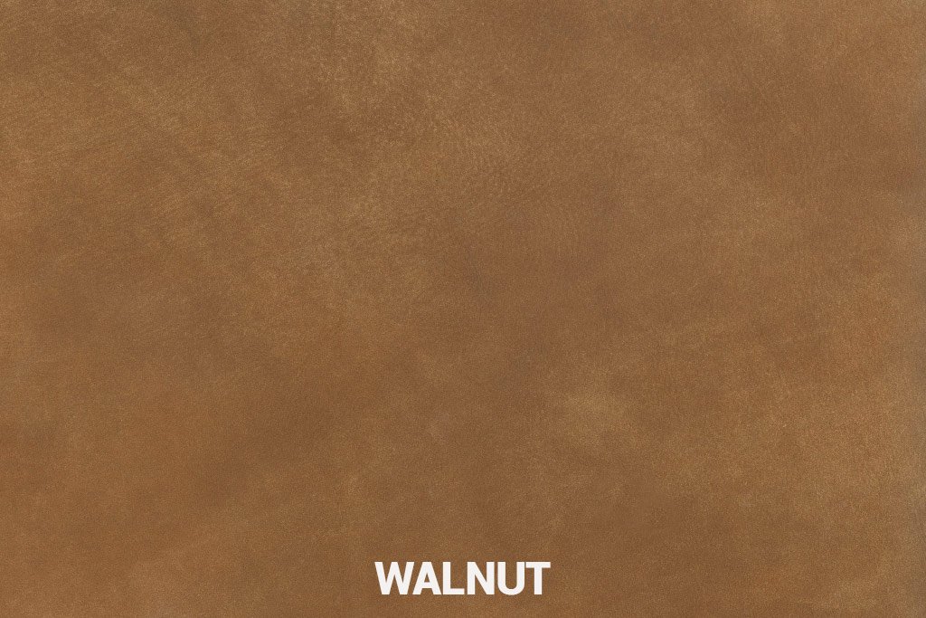 Kleurstaal Geschuurd leer Walnut