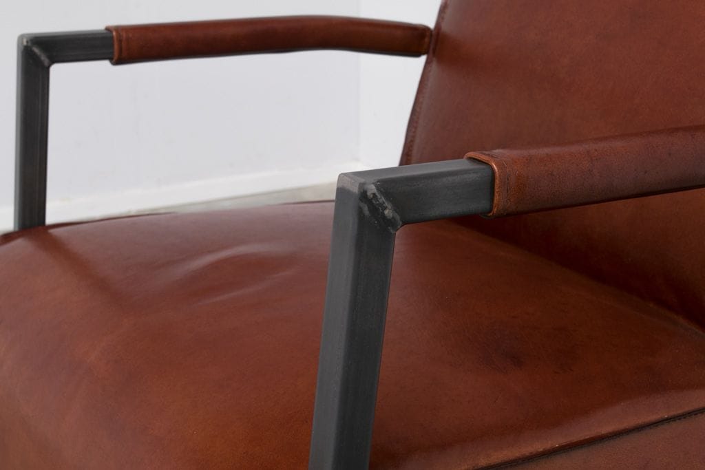 Industrial dining chair Fleet | with armrests | industrial square | with handle - Image 4